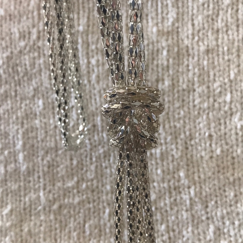 Silver knot necklace